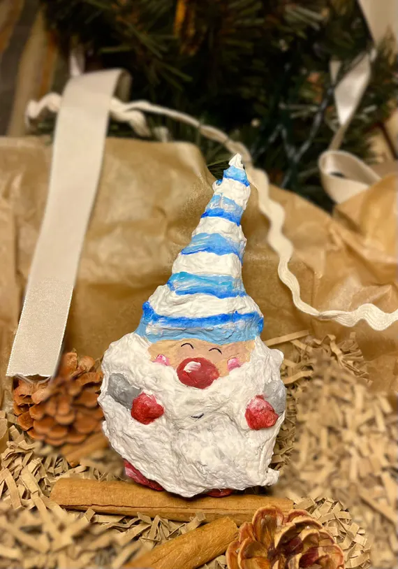 Festive Holiday Bauble - Handcrafted Christmas Tree Ornament